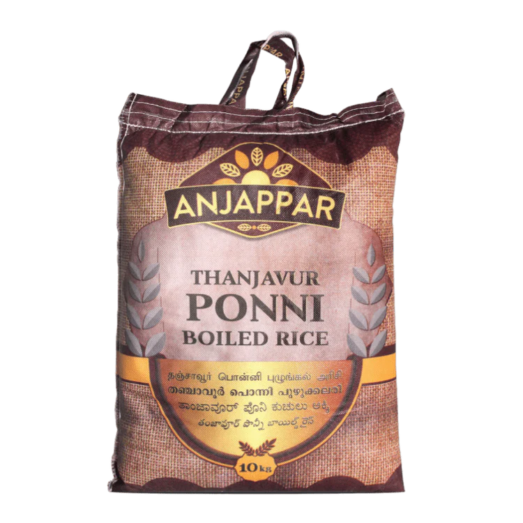 Anjappar Ponni gekochter Reis 5 kg