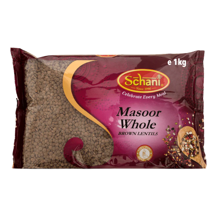 Schani – 1 kg Masoor Dal ganz (braune Linsen)