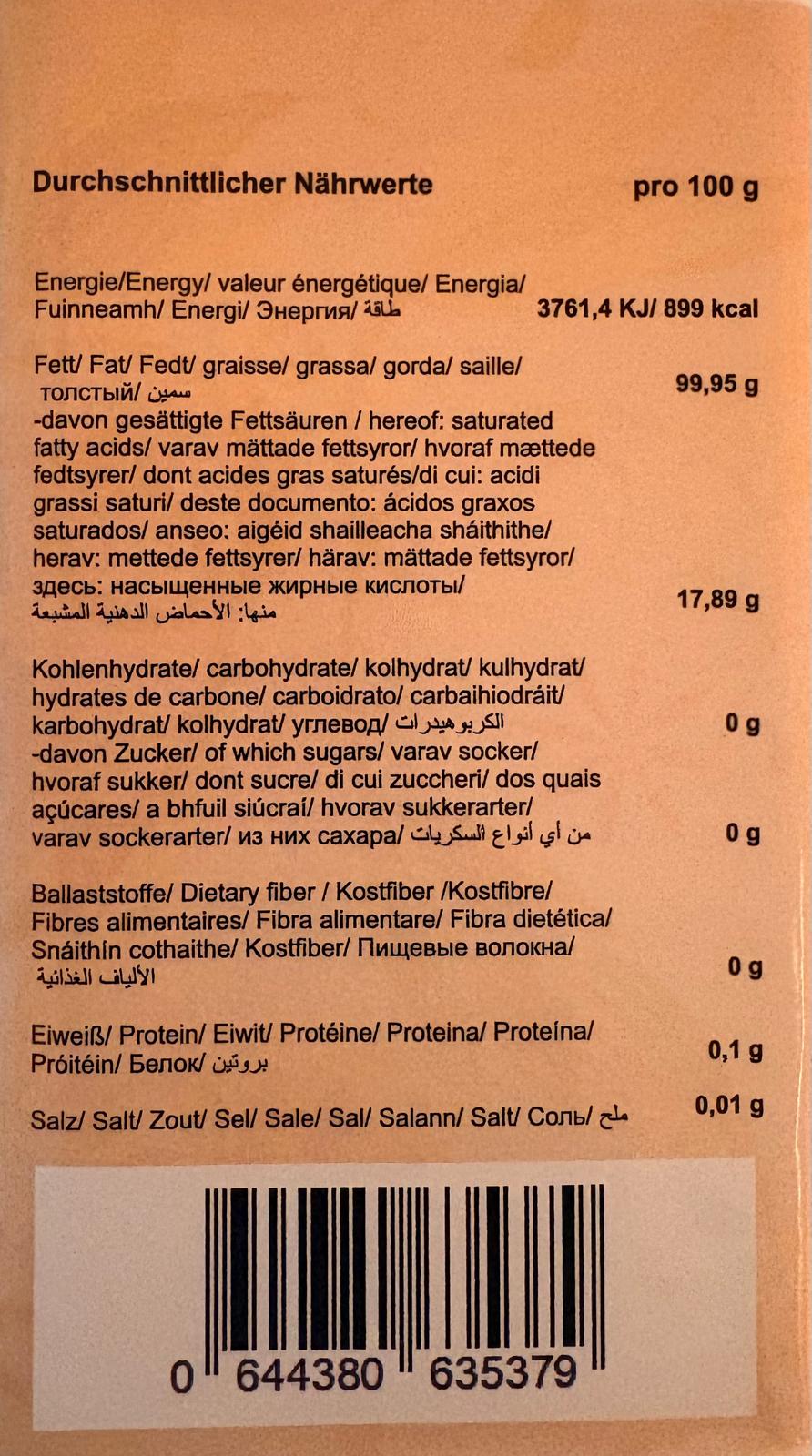 Cold pressed Peanut oil 1 L