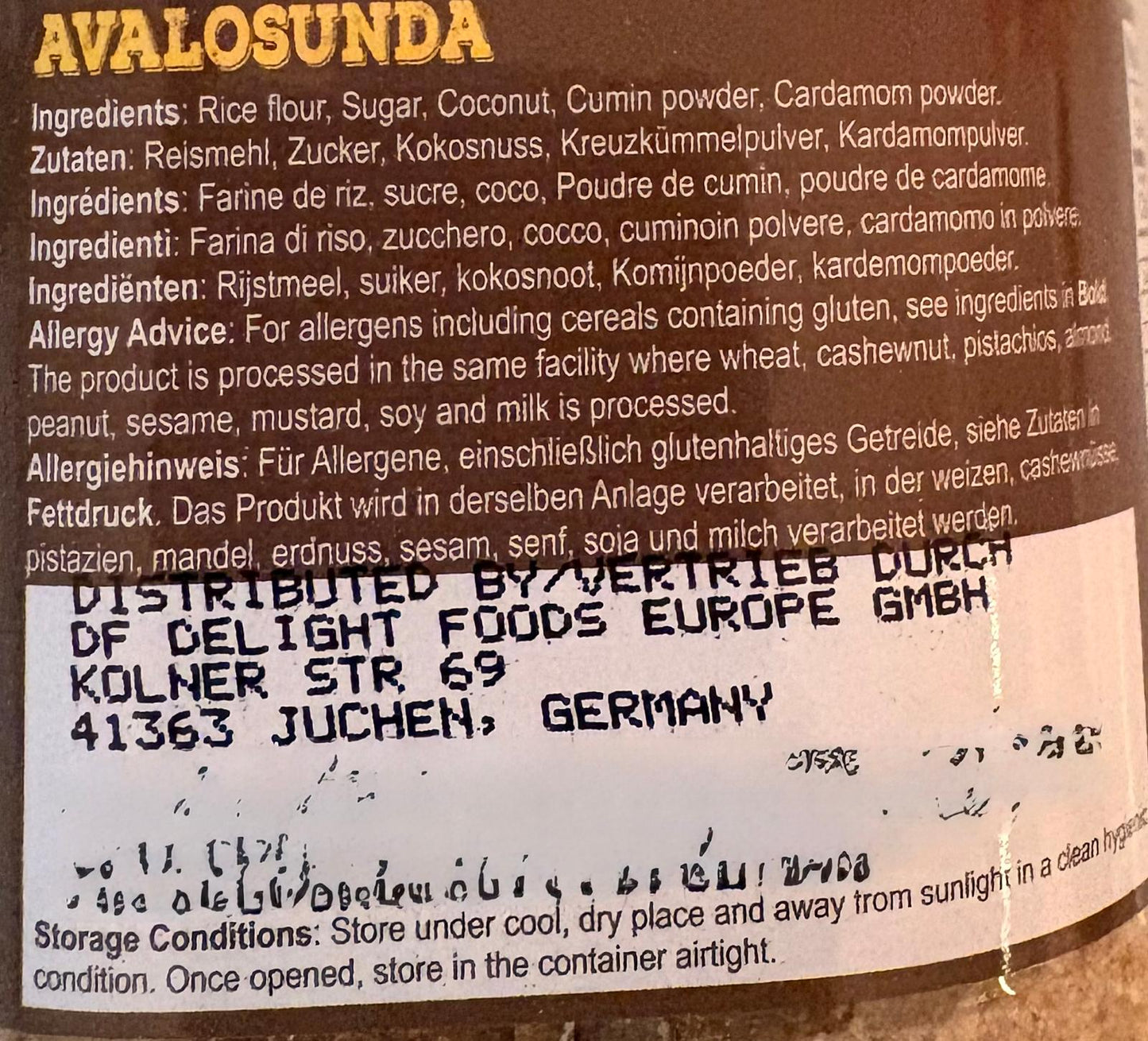 Delicious Delight Avalosunda 400g