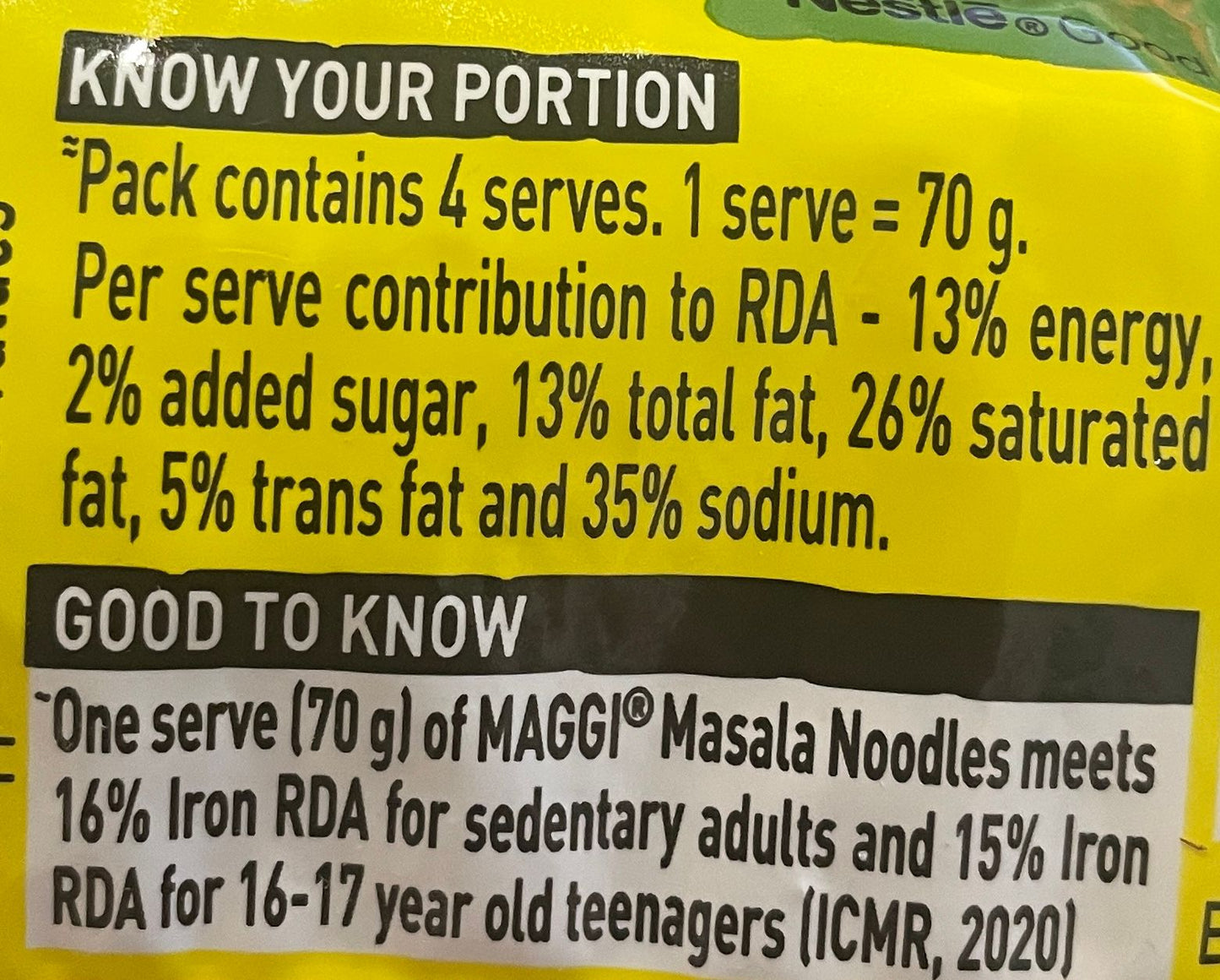 Maggi 2 min Noodles (Masala Flavour)