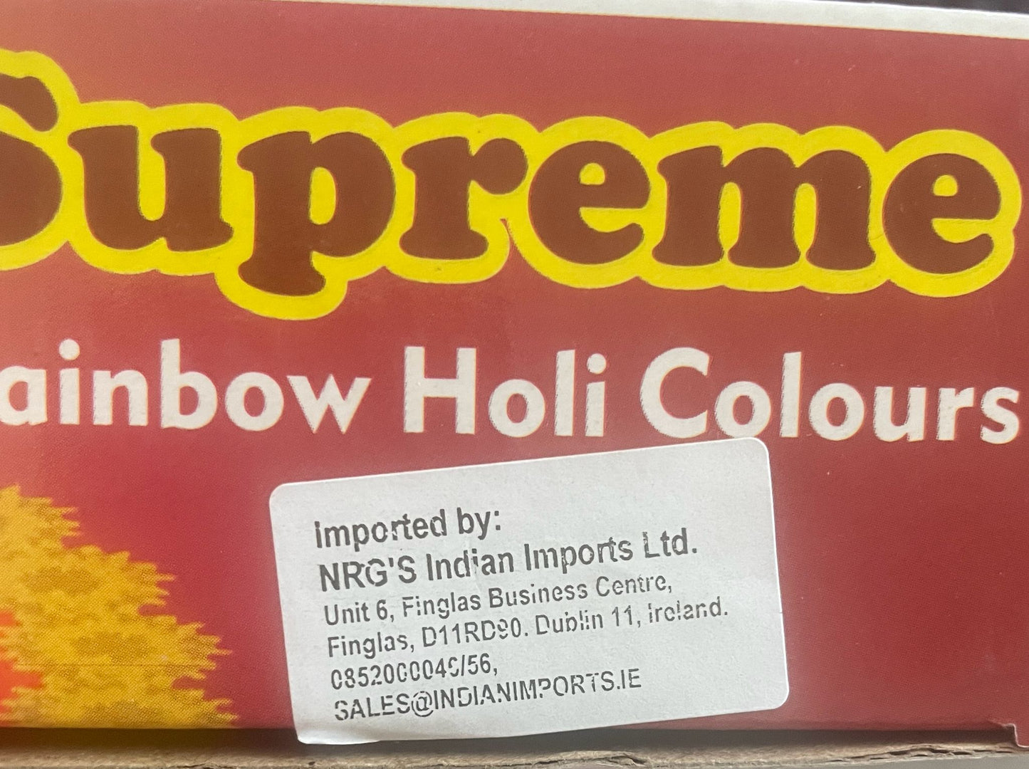 Raibow Holi colour
