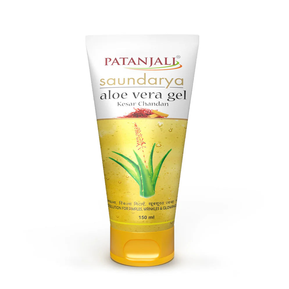 Patanjali Saundarya Aloe Vera Gel - Kesar Chandan 150ml