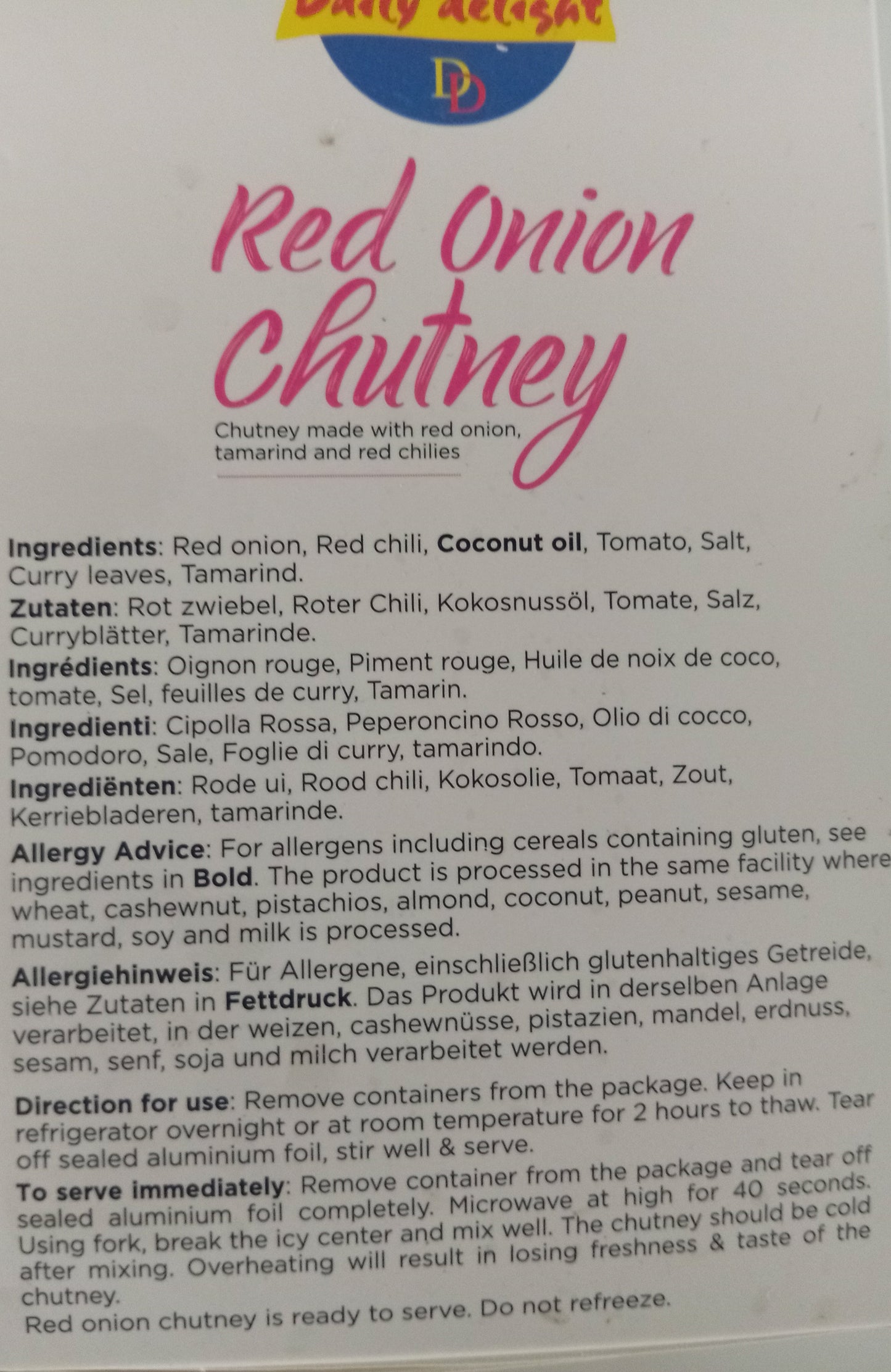 Red Onion Chutney (284gm)