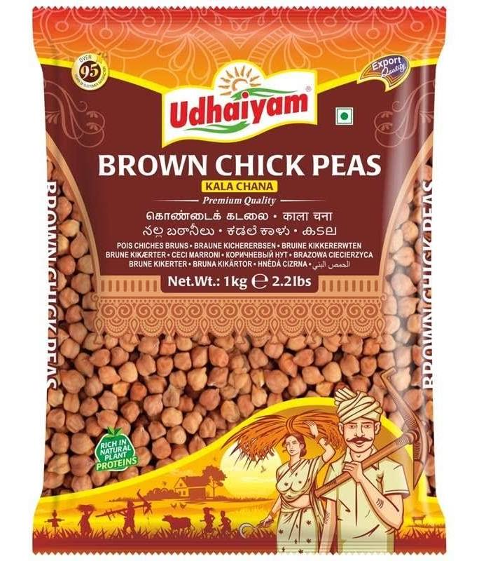 Udhaiyam brown chickpeas (kala channa) 1 kg