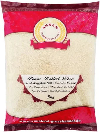 Annam Ponni boiled rice 1 Kg and 5Kg