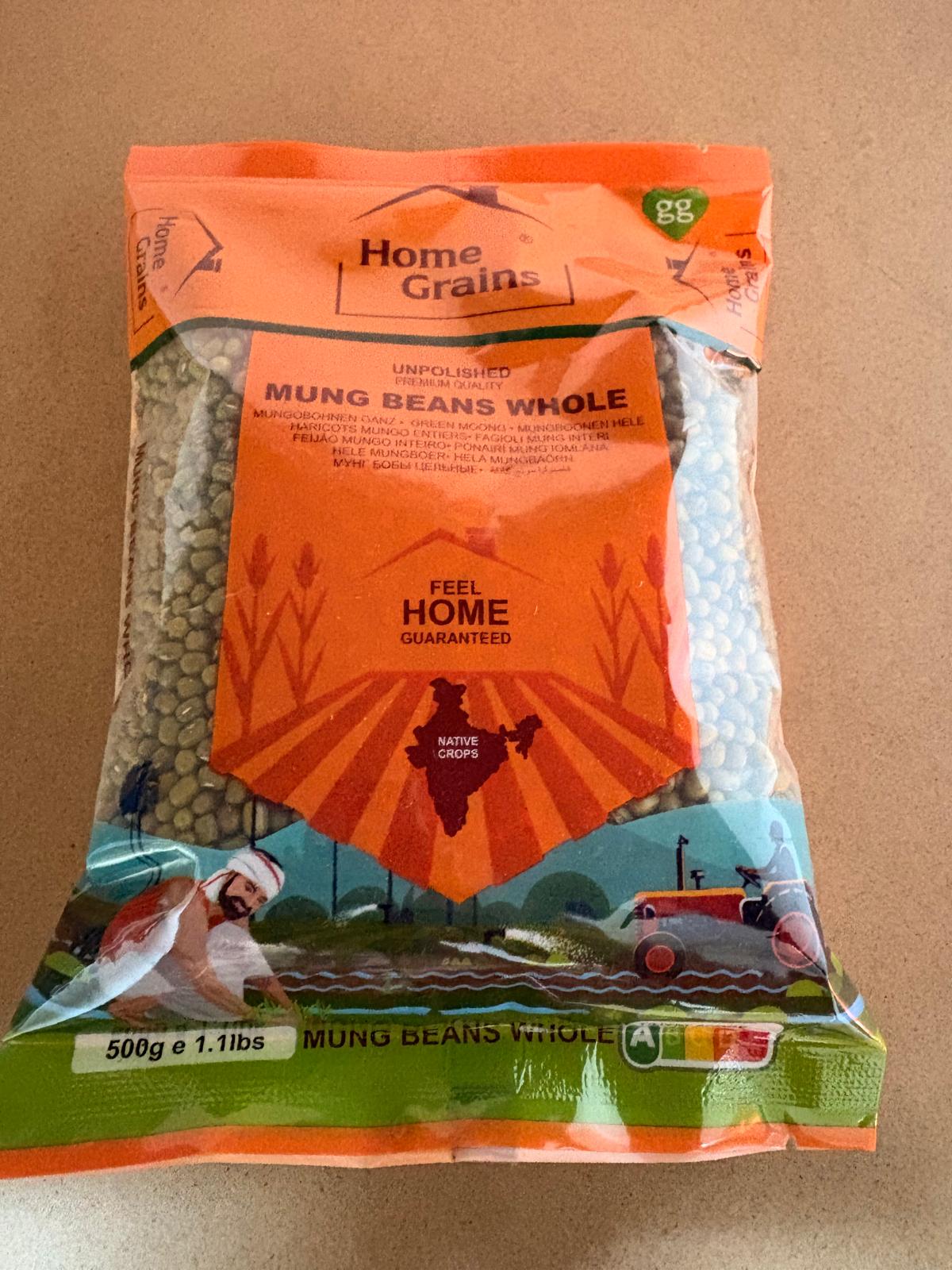 Home Grain Green mung dal
