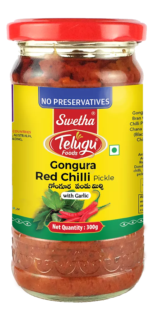 Telugu Pickel Gongura Roter Chili Knoblauch 300g