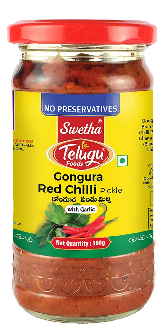 Telugu Pickel Gongura Roter Chili Knoblauch 300g