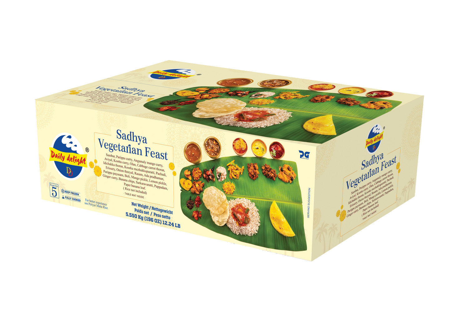 Daily Delight 5 er pack Onam sadhya (same day delivery only in Dresden)