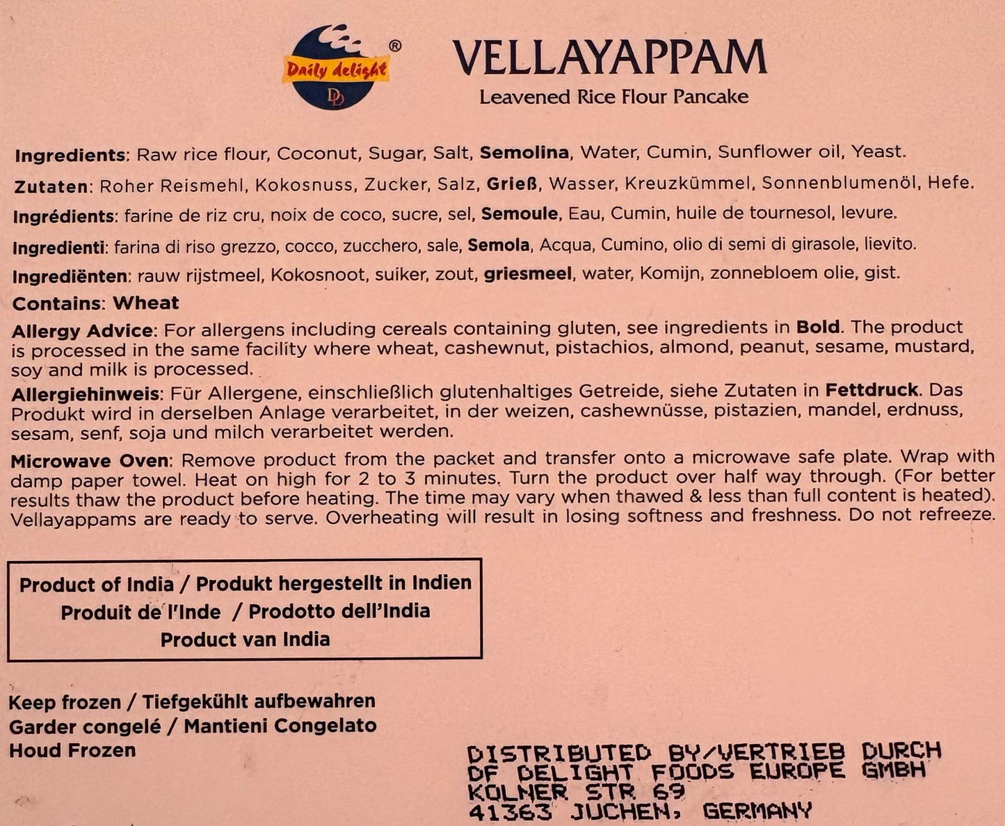 Daily Delight Vellayappam 320gm