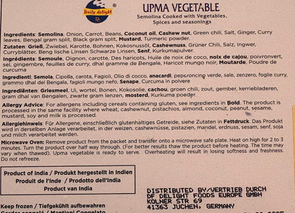 Daily Delight Vegetable Upma 454gm