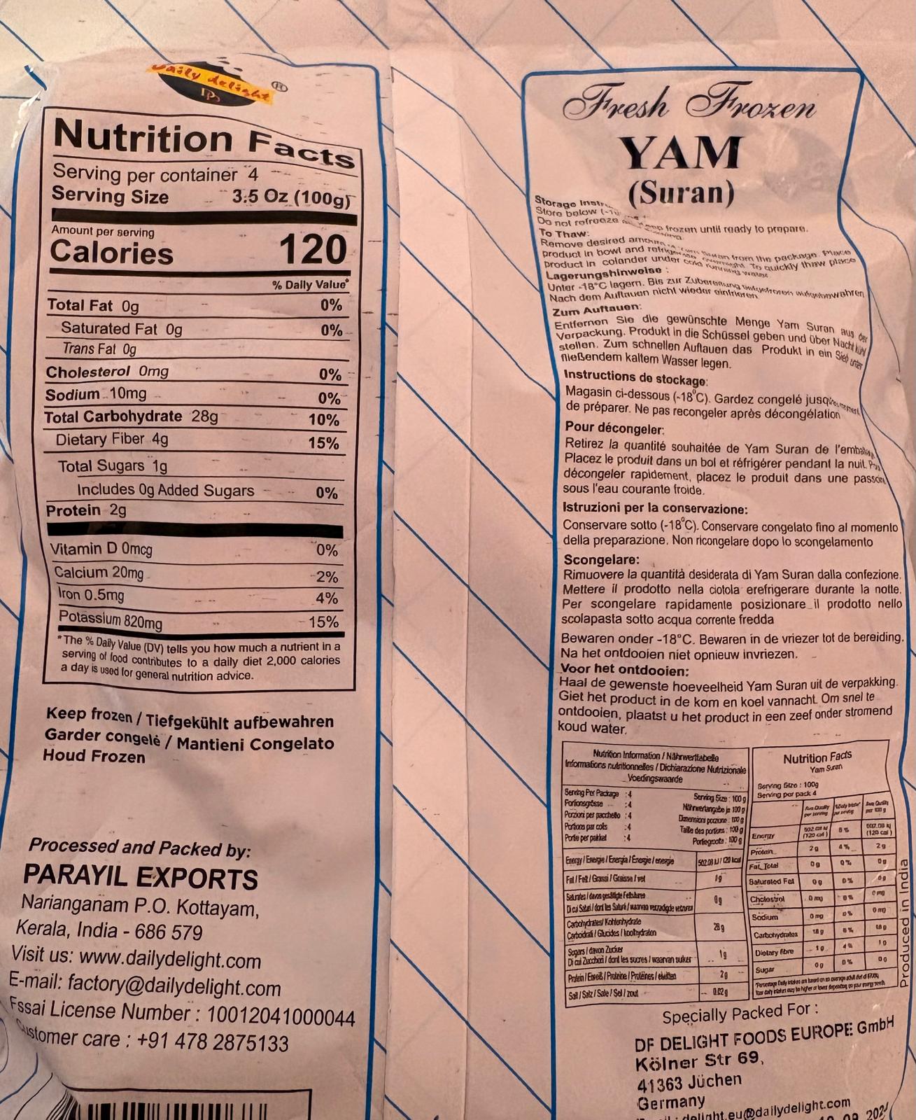 YAM Suran 400gm