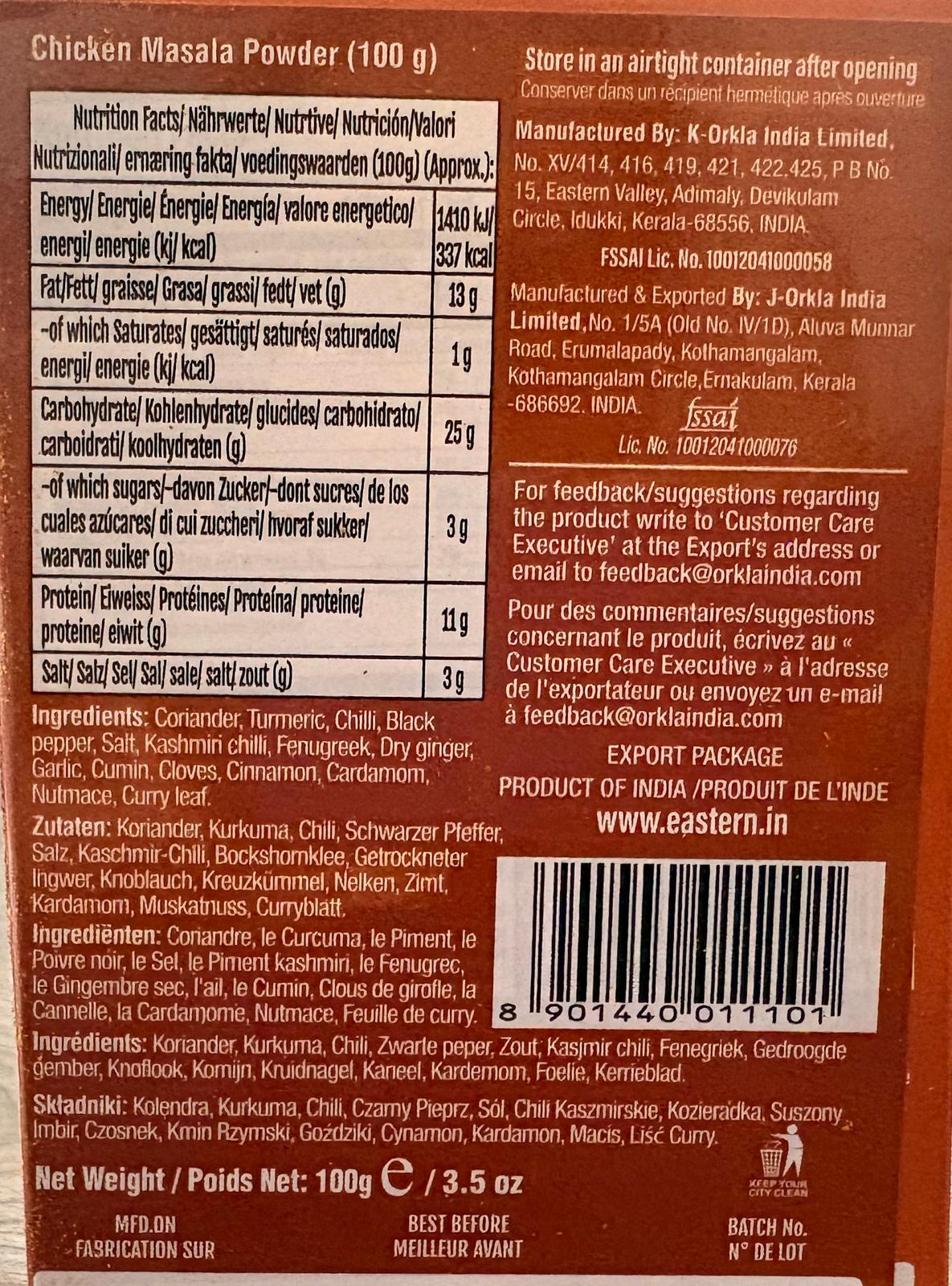 Eastern Chicken masala 100g