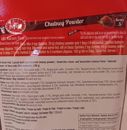MTR Idli  Karam Podi 100g