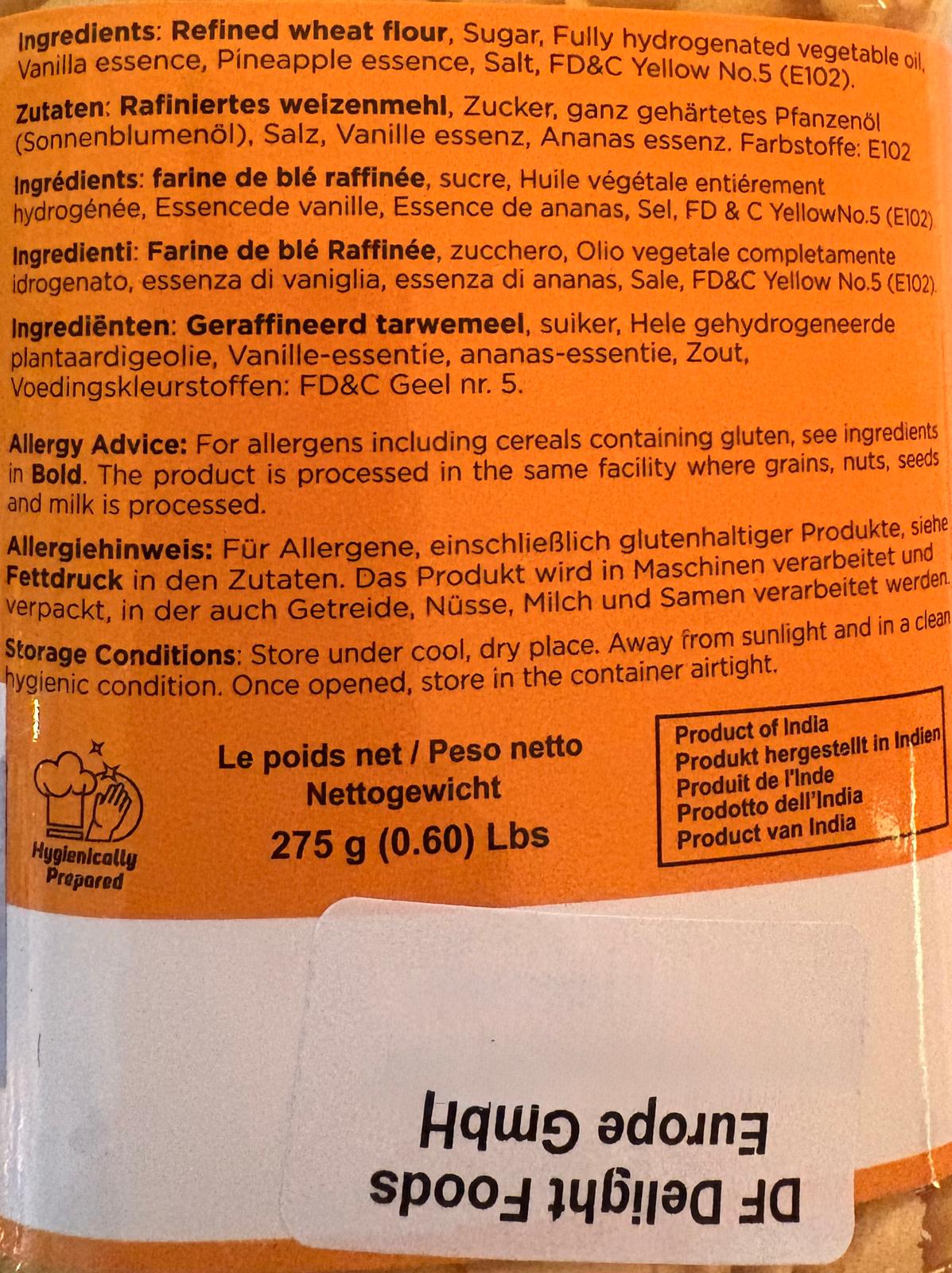 Delicious Delight Pineapple Drops 275gm