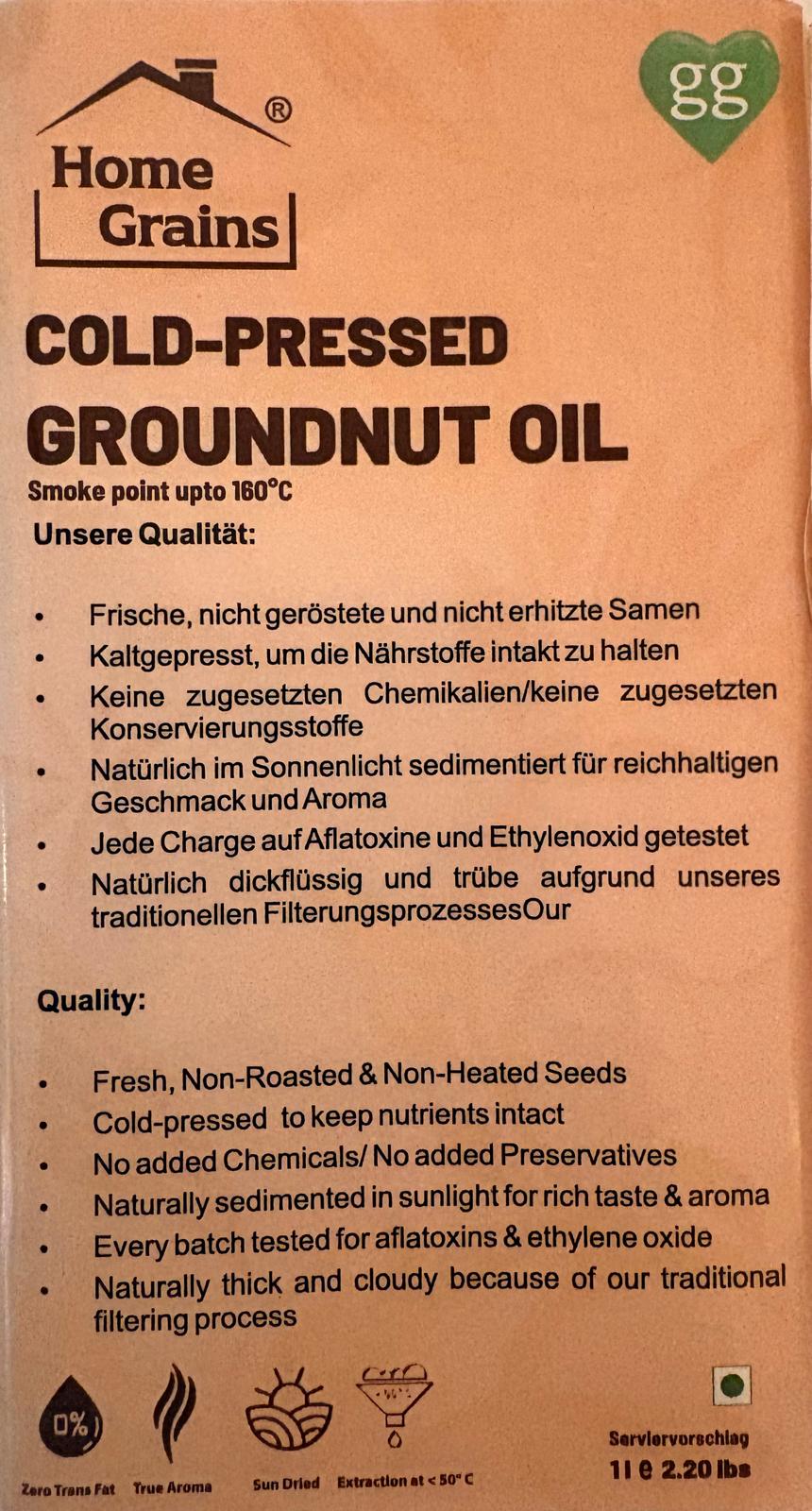 Cold pressed Peanut oil 1 L