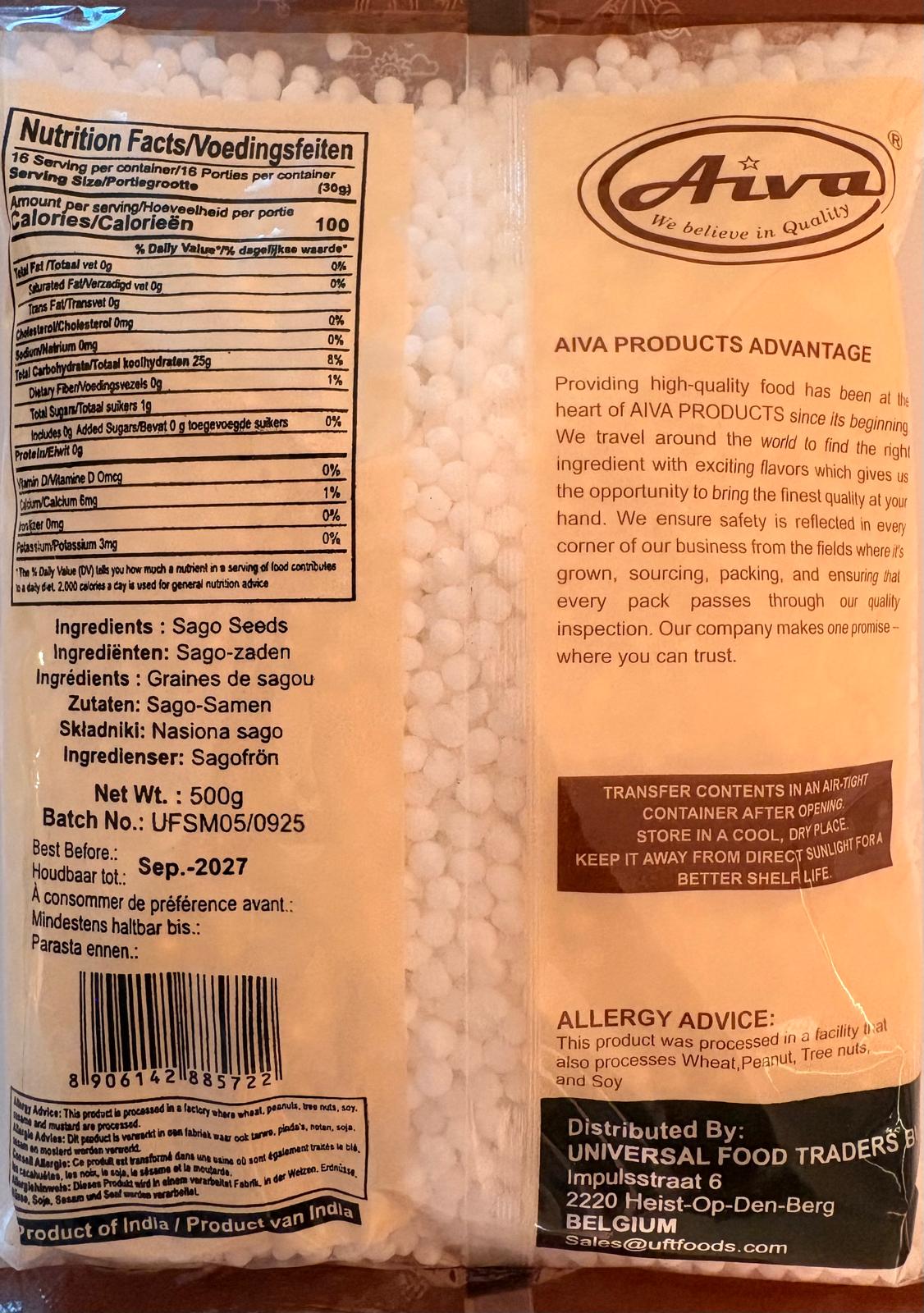 Aiva Sabudana Medium 500gm