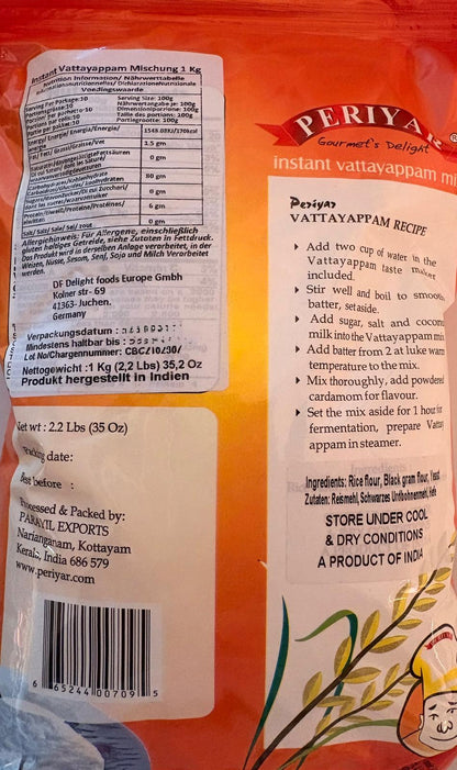 Periyar Instant Vattappam Mix 1kg