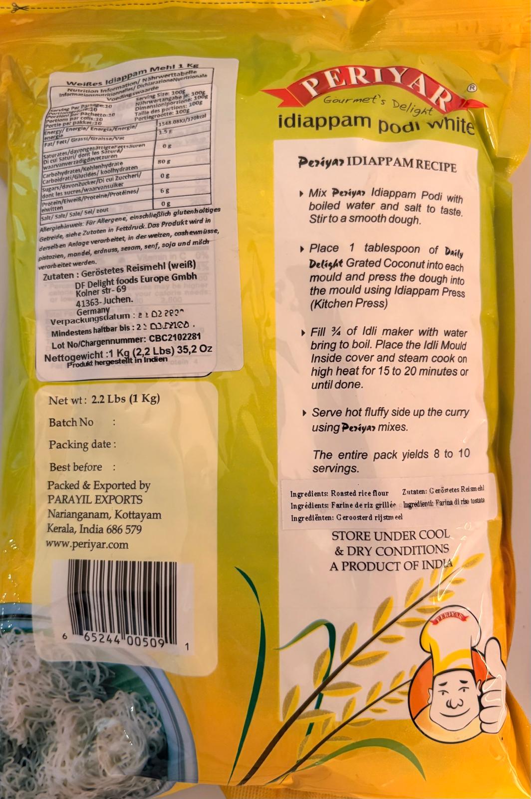 Periyar Idiyappam Podi White 1Kg