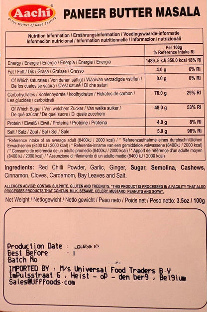 Aachi Paneer Butter Masala 100g