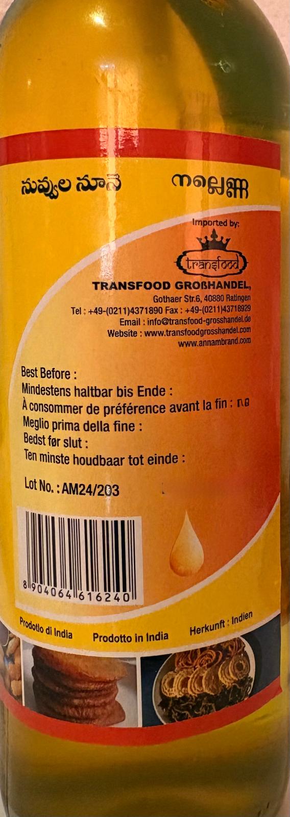 Annam Gingely Oil (Sesam Oil) 375ml
