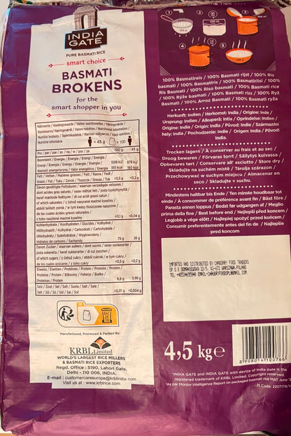 India Gate Broken Basmati Rice  (4.5 Kg)