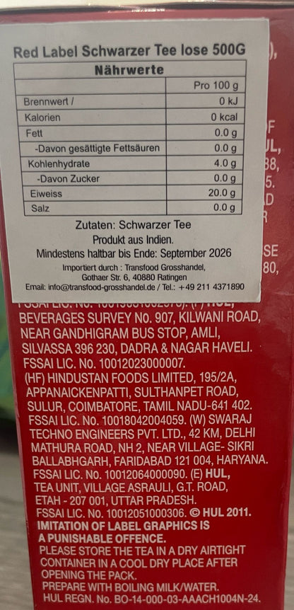Brooke Bond - Red label Tea 500g