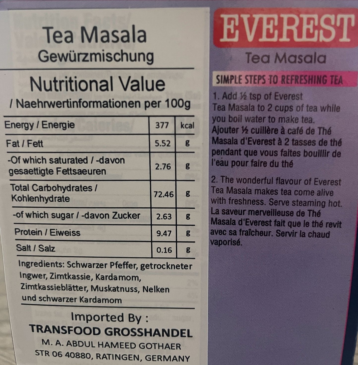 Everest Tea Masala 50gm