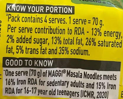 Maggi 2 min Noodles (Masala Flavour)