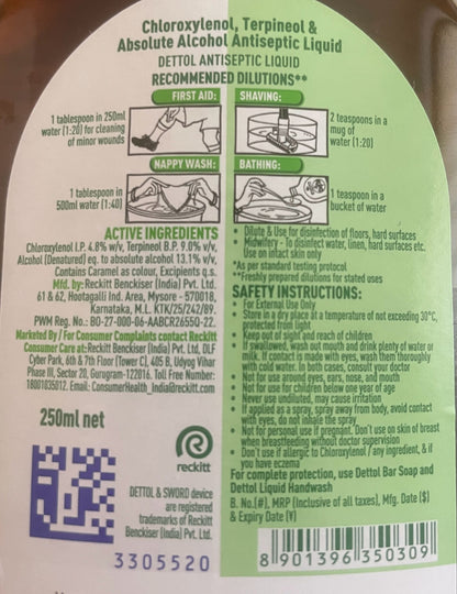 Dettol Toilet Liquid 250ml