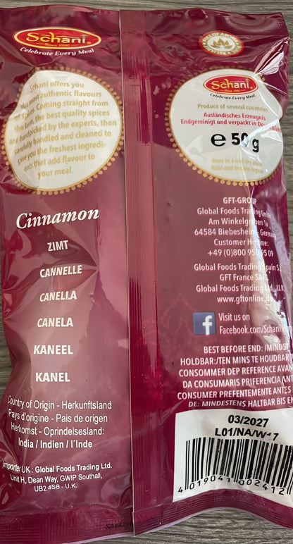 SCHANI Cinnamon (Whole) 50g