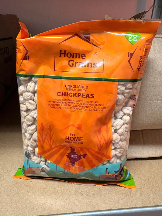 Home Grain Chick peas white 500 gm