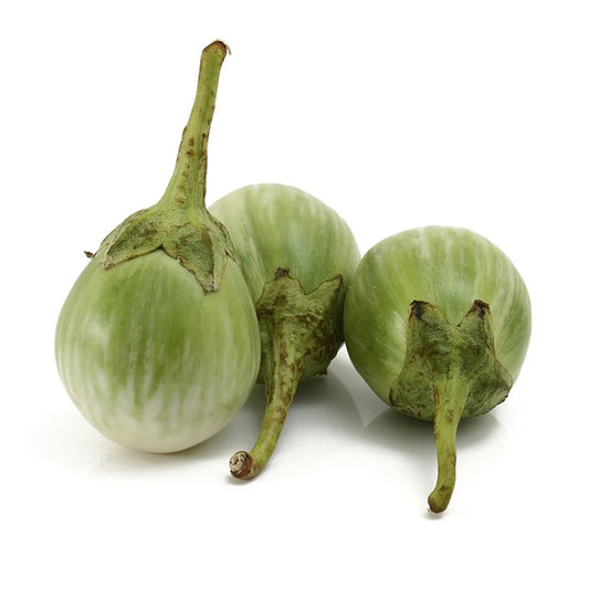 Fresh Green Round Aubergine 250gm