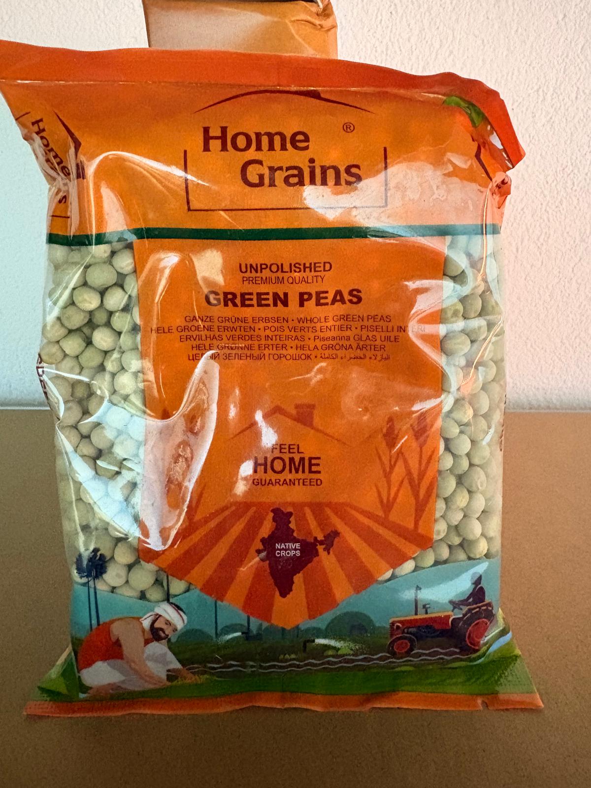 Home grain Green Peas 500gm