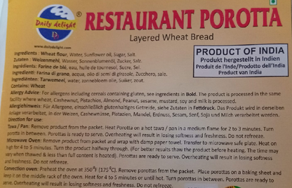 Daily Delight Restaurant Porotta (2kg)