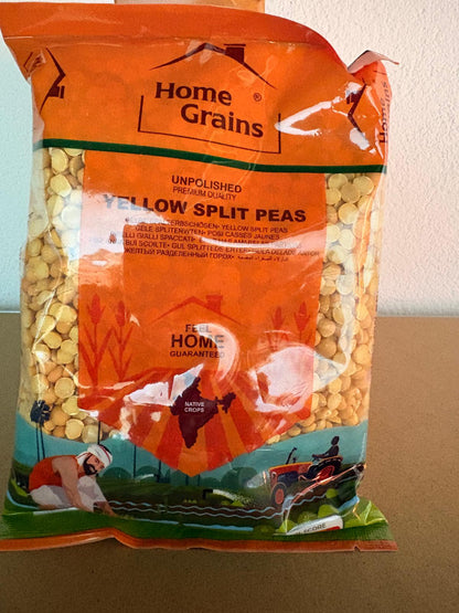 Home Grain  Yellow split peas  Dhal 500 gm